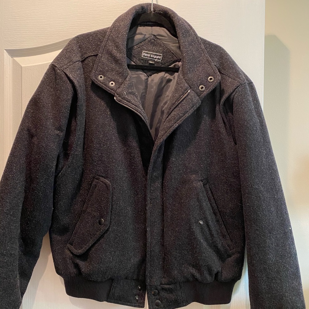 Vintage 70s Peter England Charcoal Jacket